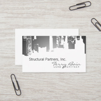 Gradient Upside Downtown Architect Business Card