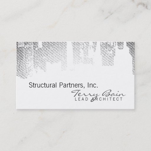 Customizable Gradient Upside Downtown Horizontal Skinny Business Card