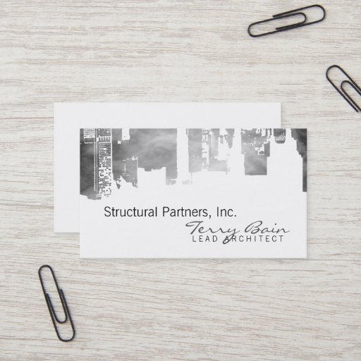 Customizable Gradient Upside Downtown Horizontal Skinny Smoke Business Cards