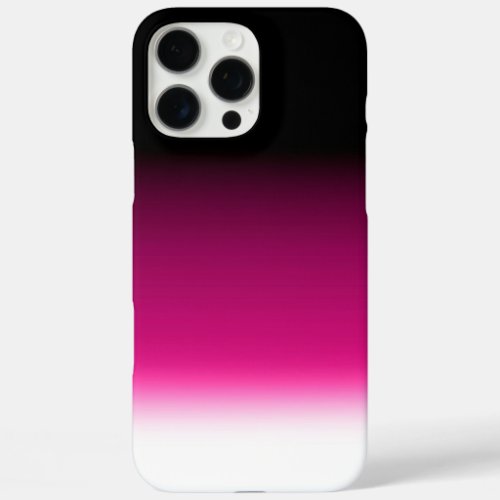 Gradient white pink burgundy iPhone 16 pro max case