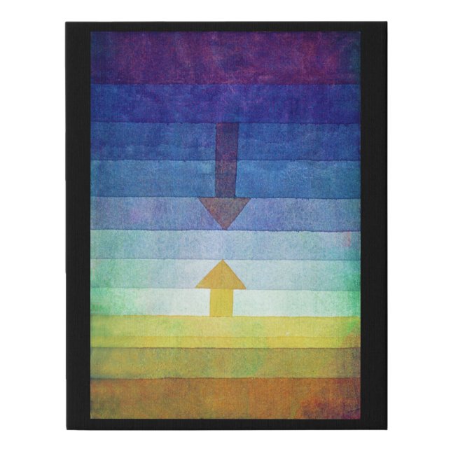 Gradient with Arrow, Paul Klee Faux Canvas Print (Front)