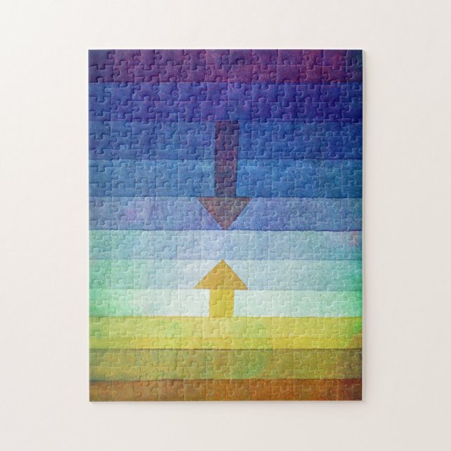 Gradient with Arrow, Paul Klee Jigsaw Puzzle (Vertical)