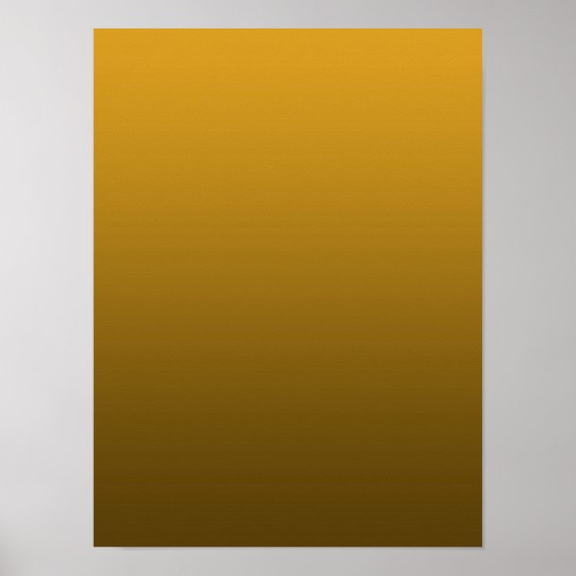 Gradient Yellow - deep to light | Mood Background| Poster (Front)