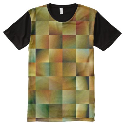 Gradients in Boxes - green shades All-Over-Print Shirt