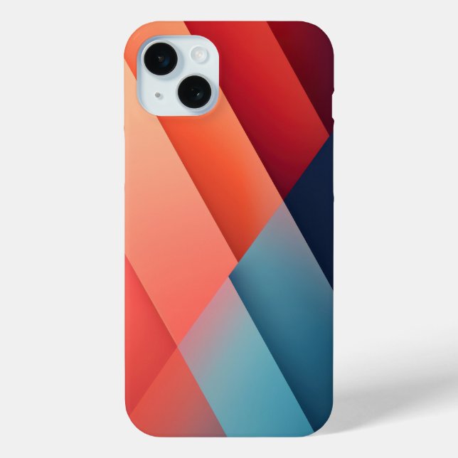 Gradients in red and blue shades Case-Mate iPhone case (Back)
