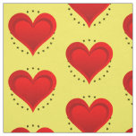 Gradients RED LOVE HEART + your backgr. &amp; ideas Fabric