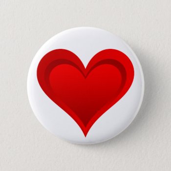 Gradients Red Love Heart   Your Text & Ideas Button by EDDArtiful at Zazzle