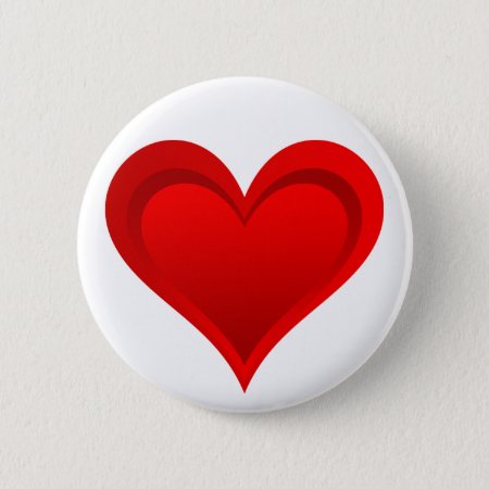 Gradients Red Love Heart   Your Text & Ideas Button