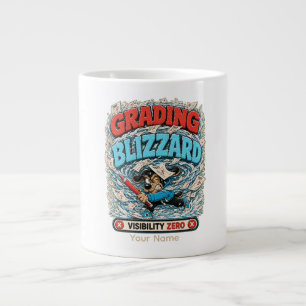 Grading Blizzard Personalized Funny Teacher T-Shir Giant Coffee Mug