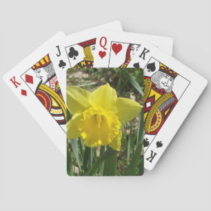 Gradparents Easter Yellow Daffodil Poker Cards