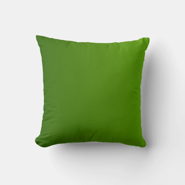 Gradual Green Throw Pillow (Front)