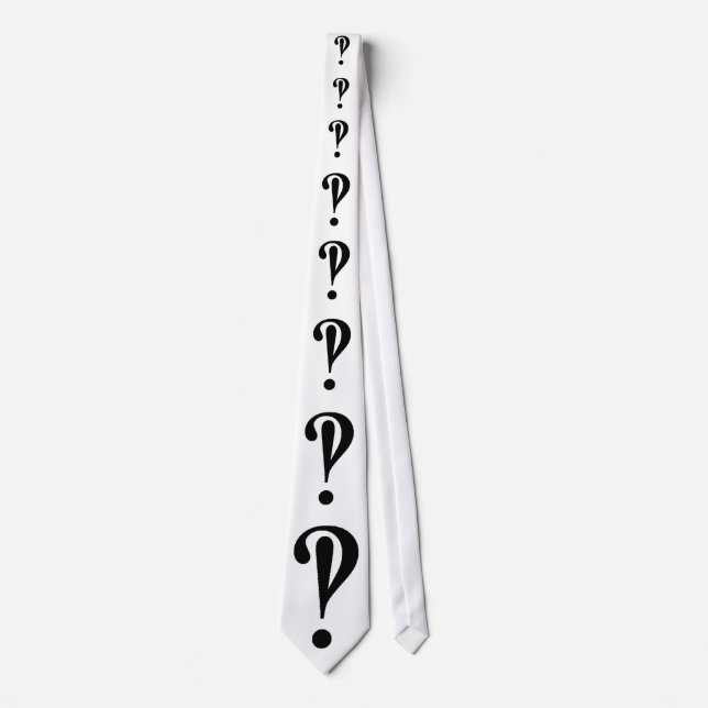 Gradually Growing Interrobang Tie (Front)