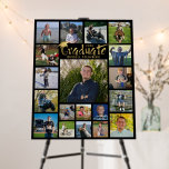 Graduate 19 Photo Gold Brush Typography Your Color Foam Board Graduate 19 Photo Gold Brush Typography Your Color Foam Board