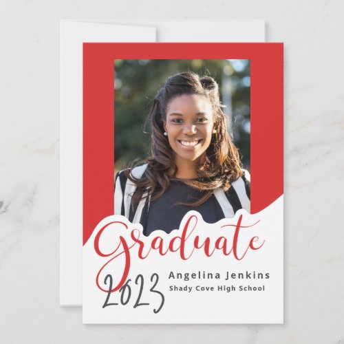 Graduate 2023 Red Photo Announcement