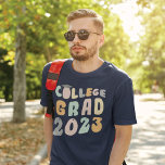 Graduate 2023 Senior Class Custom College Grad T-Shirt<br><div class="desc">Add your text to this whimsical grad 2023 senior design. Perfect for your graduation party or wear as a team of graduates.</div>