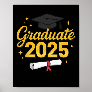 Graduate 2025 For Cl Of 2025 Graduation Matching G Poster
