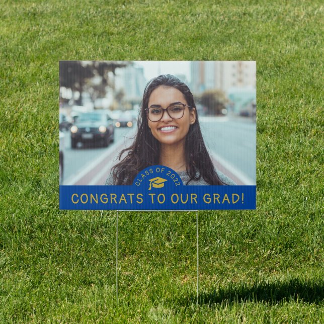 Graduate 2025 Photo Congratulations Yard Sign (Insitu)