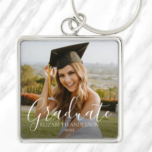Graduate 2026 Script Custom Photo Keychain
