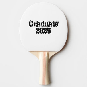 Graduate 2026 Trending Cool text Hoodie Ping Pong Paddle