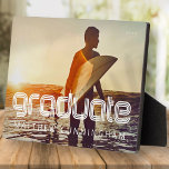 Graduate 20XX Retro Cool Simple Grad Year Plaque<br><div class="desc">This simple and modern design is composed of serif typography.  "GRAD" on a block of color.</div>