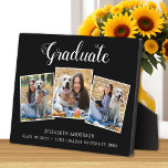 Graduate 3 Photo Name School Graduation Plaque<br><div class="desc">Celebrate your graduate and give a special personalized gift with this custom photo collage graduation plaque. This unique photo collage graduate plaque is will be a treasured keepsake. Customize with 3 of your favorite senior or college photos, and personalize with graduating year, name, high school or college. See 'personalize this...</div>