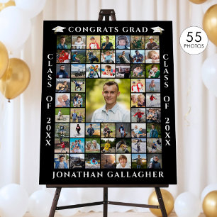 Graduate 55 Photo Collage Congrats Grad Foam Board