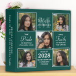 Graduate 5 Photo Album Scrapbook Graduation 3 Ring Binder<br><div class="desc">Graduation Photo Album & Graduate Memory Book ~ modern and elegant photo collage graduation photo album. Customize with 5 of your favorite senior or college photos, and personalize with monogram initial, name, graduating year, high school or college initials. These unique trendy and stylish graduation binders will be a treasured keepsake....</div>