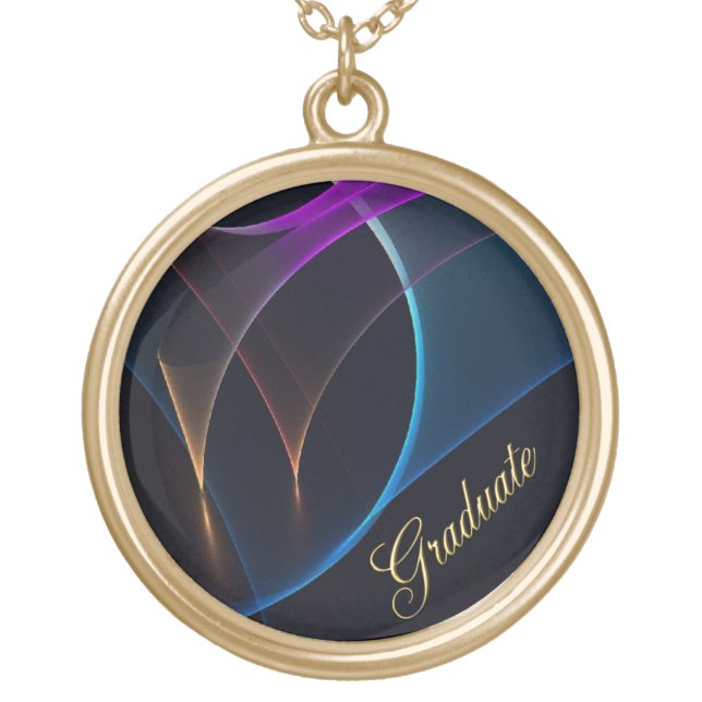 Graduate Abstract Veils  Design Necklace (Front)
