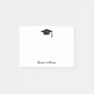 Modern stylish black and white post-it notes, Zazzle