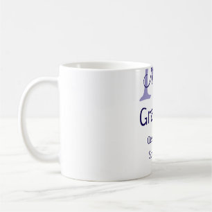 Graduate add name monogram purple simple minimal m coffee mug