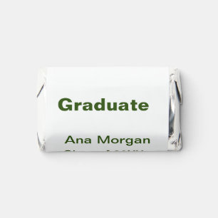 Graduate add name school name class of 20XX simple Hershey's Miniatures