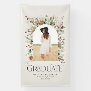 Graduate arch 1 photo terracotta botanical modern banner