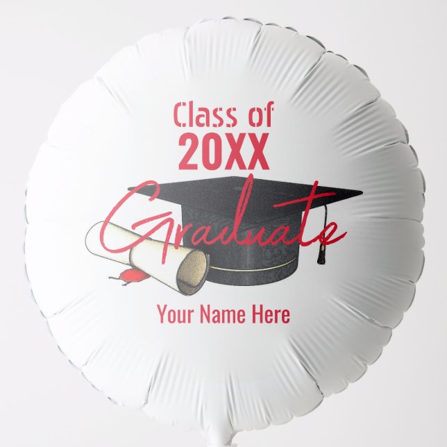 Graduate Balloon - Cap and Diploma HAMbyWG (Front)