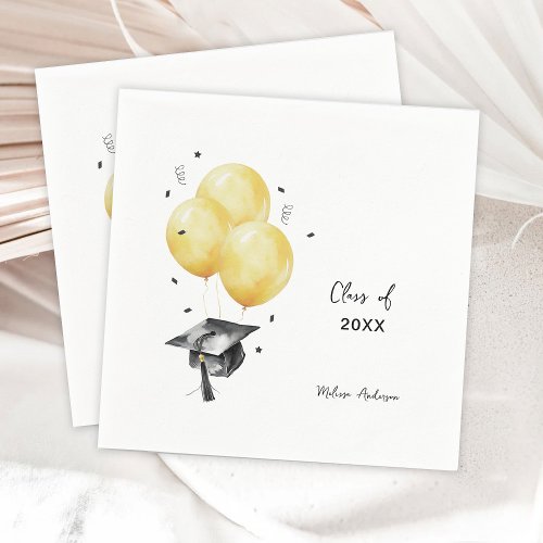 Graduate Balloons Napkins