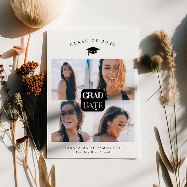 Graduate Black Box Graduation Announcement (Creator Uploaded)