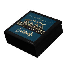 Graduate - Black & Gold - Customize Gift Box at Zazzle
