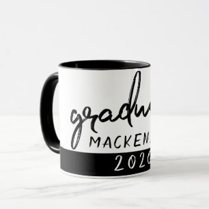 Graduate Black Script   Classic Keepsake with Year Mug