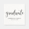Graduate Black Script | Custom Background Color