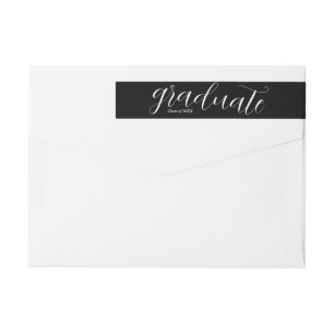Graduate Black Wrap Around Label