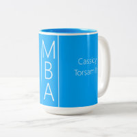 Graduate Blue Name MBA