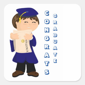 Graduate Boy Sticker