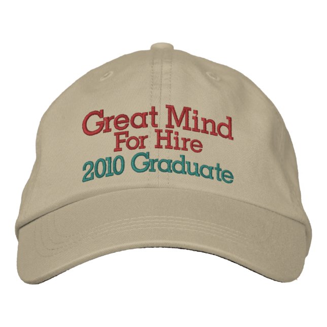 Graduate Cap by SRF - Great Mind ! (Front)