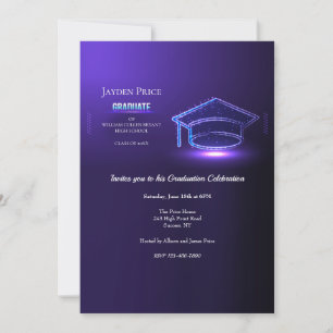 Graduate Cap Graduation Party Invitation