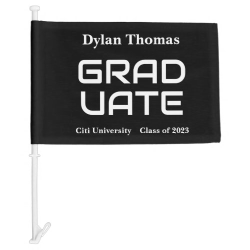Graduate Car Flag