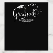 Graduate Celebration Elegant Calligraphy Script