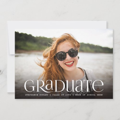 Graduate Celebration Graduation Party 3 Photo Invitation