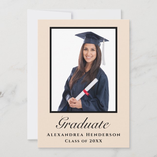  Graduate Class Graduation Party Photo Personalize Invitation (Front)