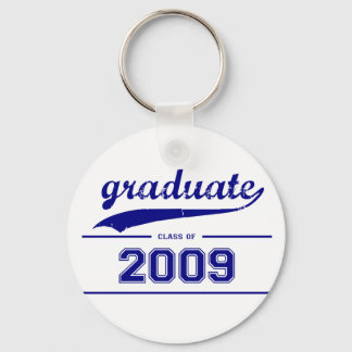 Graduate Class of 2009 Key Ring - Blue and White