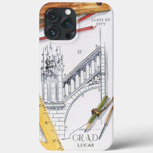 Graduate Class of 2022 Architecture Engineer Name iPhone 13 Pro Max Case