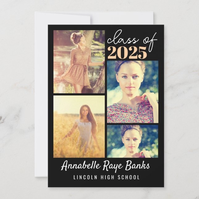Graduate Class of 2025 Printable Invitation (Front)